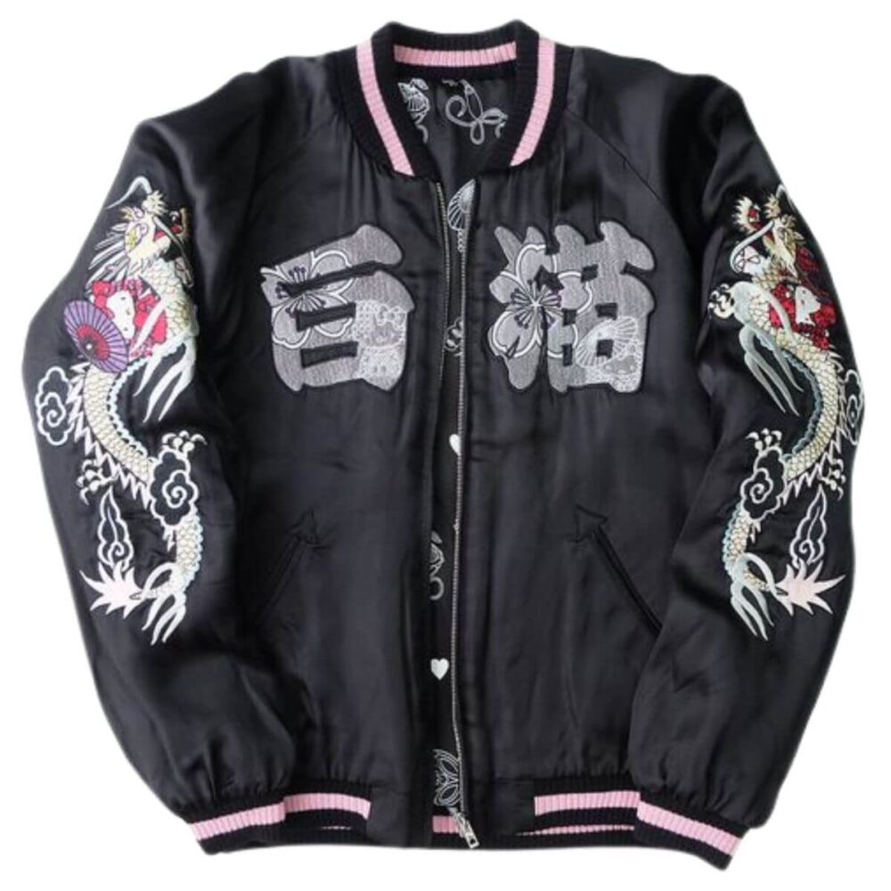 Puff Print Varsity Jacket